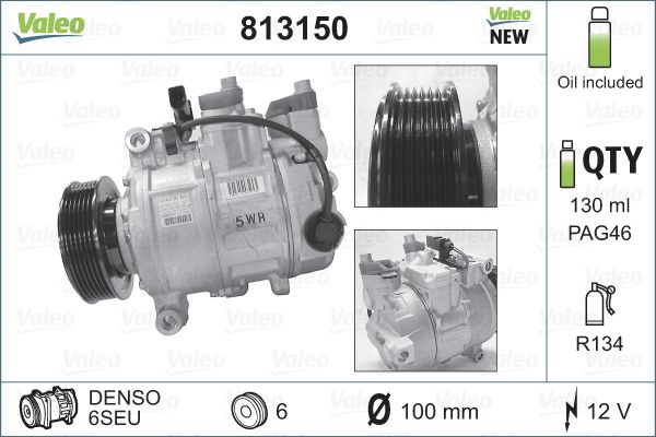 Kompresor klimatizácie VALEO 813150