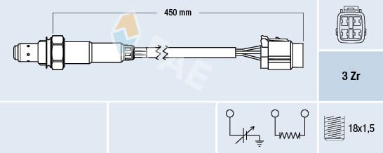 Sonda lambda FAE 77478