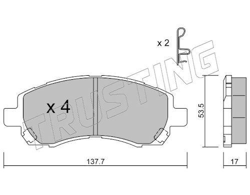 Piduriklotsi komplekt,ketaspidur