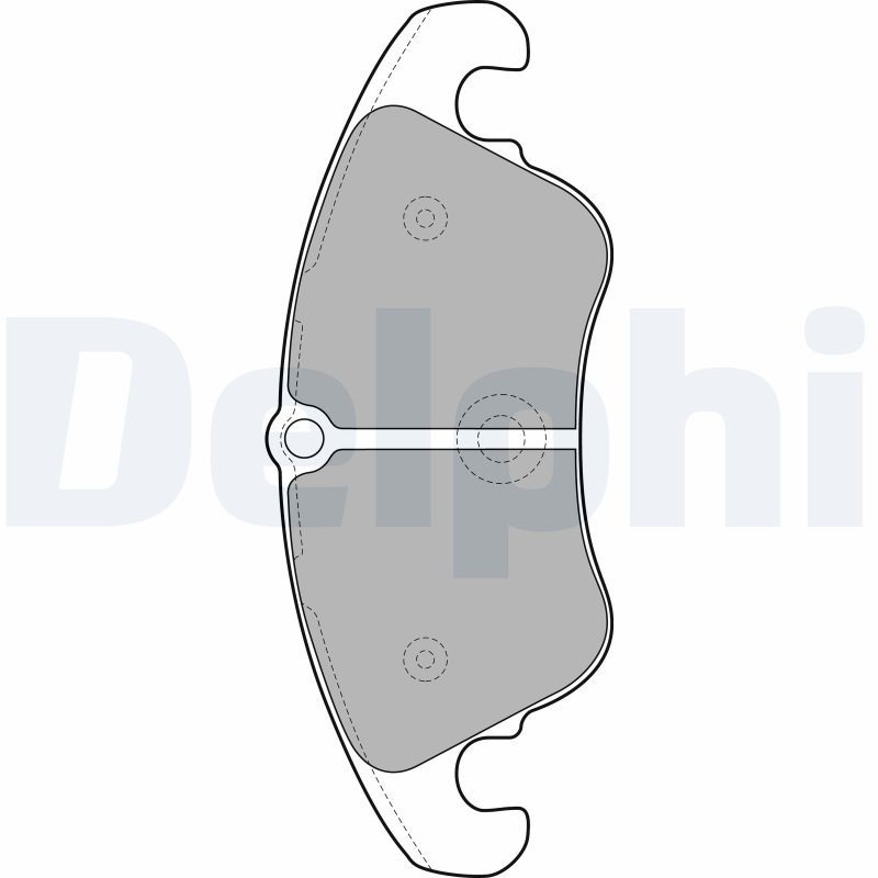 Sada brzdových platničiek kotúčovej brzdy DELPHI LP2077