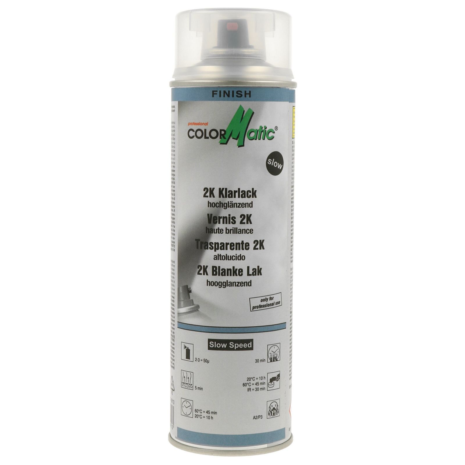vopsea COLORMATIC 2K Slow-Speed Clear Coat transparent high gloss 500 ml 374913