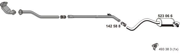 Układ wydechowy ERNST 100584