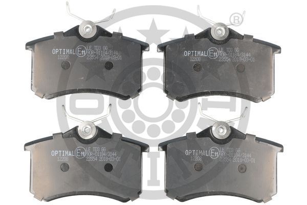 Zestaw klocków hamulcowych, hamulce tarczowe OPTIMAL BP-12208