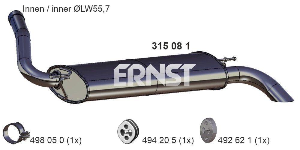 Toba esapament finala ERNST 315081