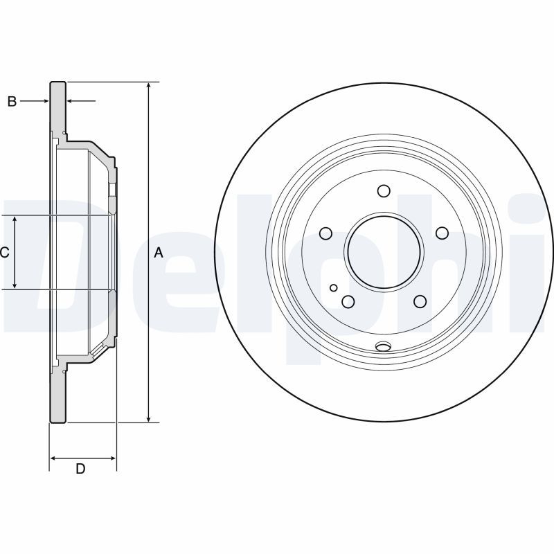 Disc frana DELPHI BG4791C