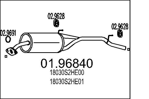 Toba esapament finala MTS 01.96840