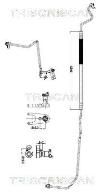 conducta presiune variabila,aer conditionat TRISCAN 9010 23028