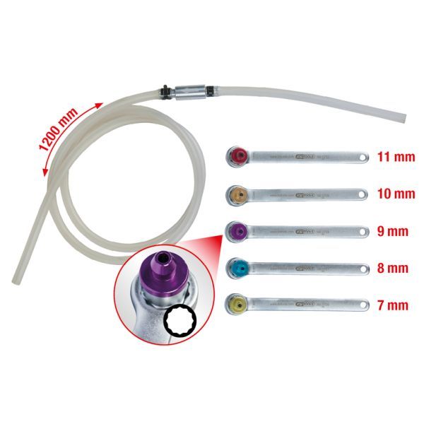 Set chei, legaturi conducte de frana KS TOOLS 160.0725