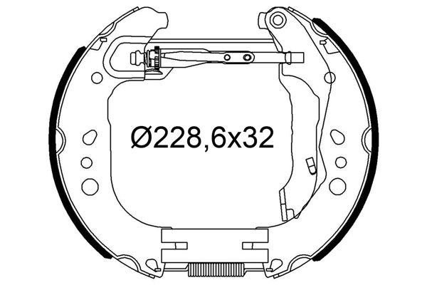 Zestaw szczęk hamulcowych VALEO 554948