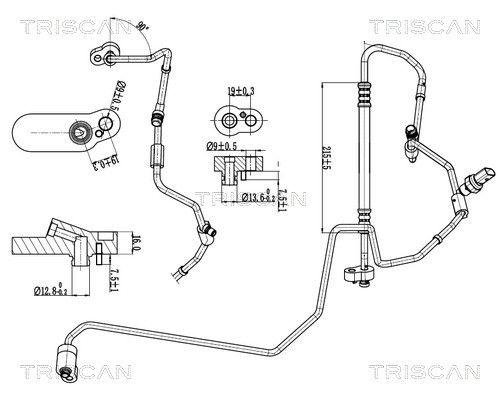 conducta presiune variabila,aer conditionat TRISCAN 9010 29089