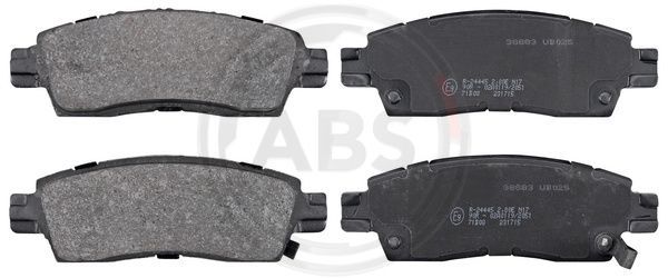 Zestaw klocków hamulcowych, hamulce tarczowe A.B.S. 38883