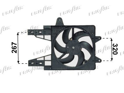 Ventilator, radiator FRIGAIR 0504.1197