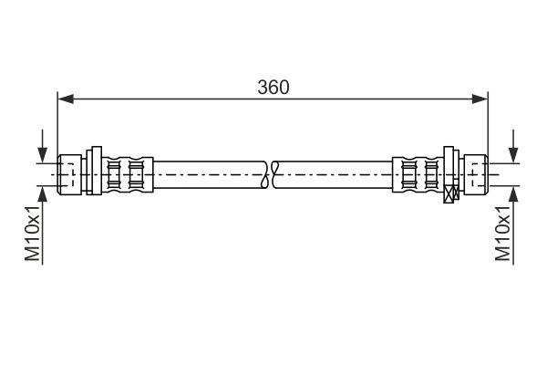 Furtun frana BOSCH 1 987 476 210