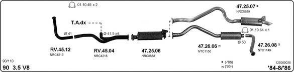 Układ wydechowy IMASAF 129200038