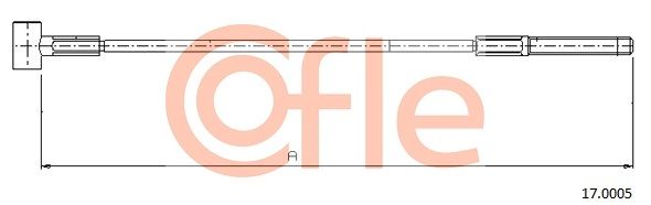 Cięgło, hamulec postojowy COFLE 17.0005
