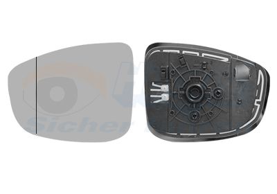 Sklo do zrcátka, vnější zrcátko VAN WEZEL 2780837