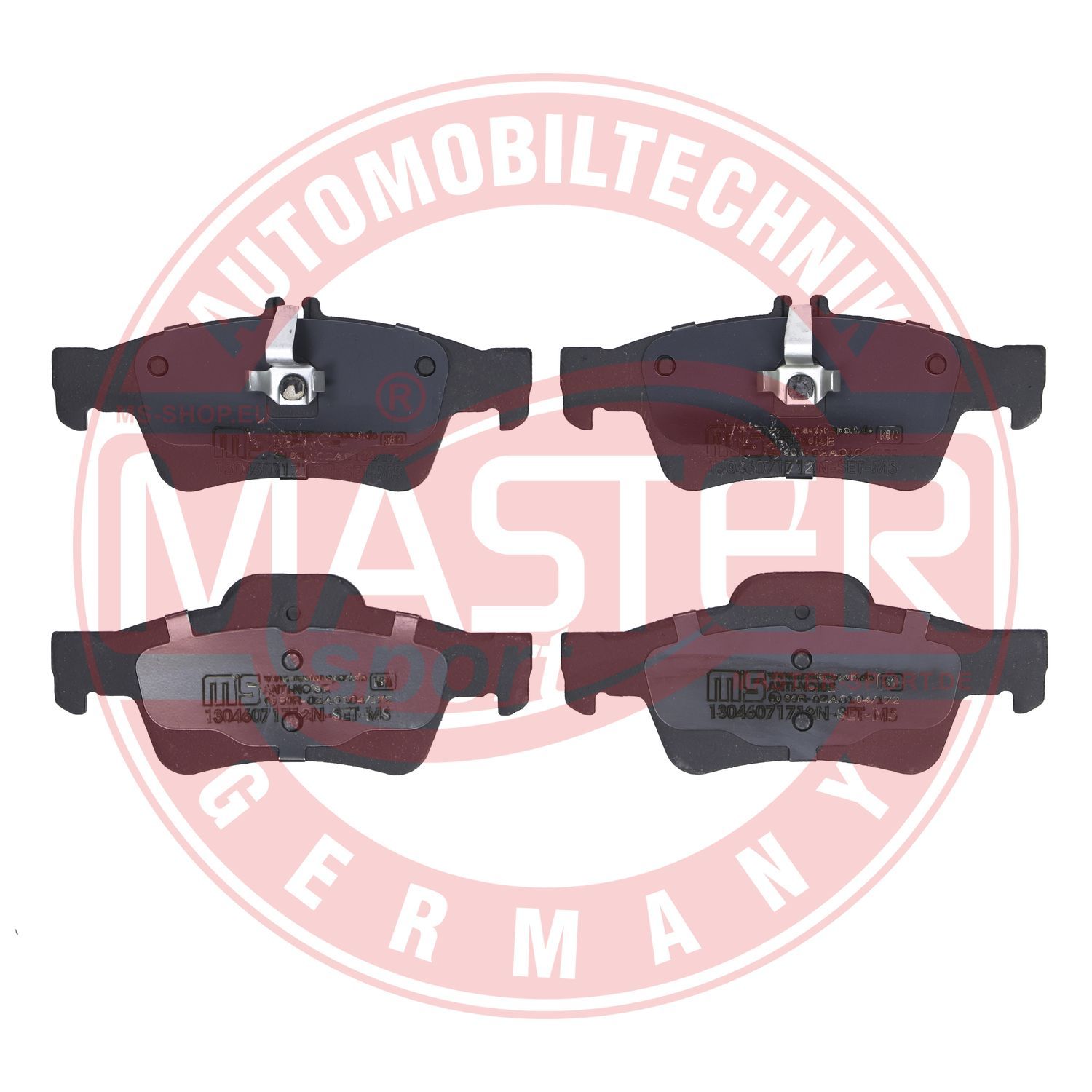 Zestaw klocków hamulcowych, hamulce tarczowe MASTER-SPORT GERMANY 13046071712N-SET-MS