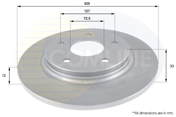 Tarcza hamulcowa COMLINE ADC2323