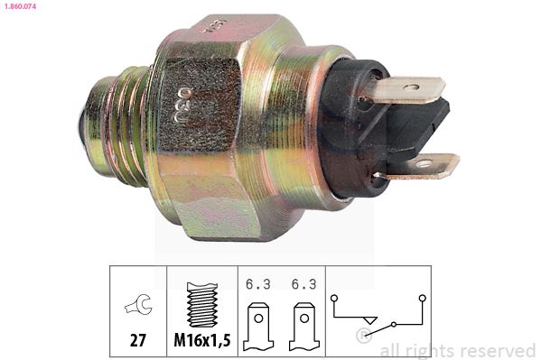 Przełącznik, światło cofania EPS 1.860.074