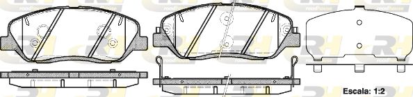 Zestaw klocków hamulcowych, hamulce tarczowe ROADHOUSE 21226.02