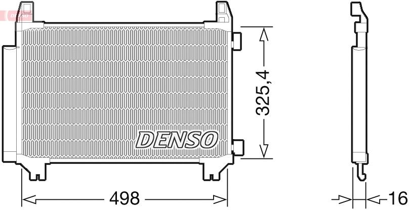 Kondenzátor, klimatizace DENSO DCN50028