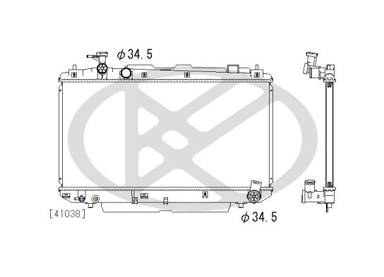 Radiator, racire motor KOYORAD PL011203U02