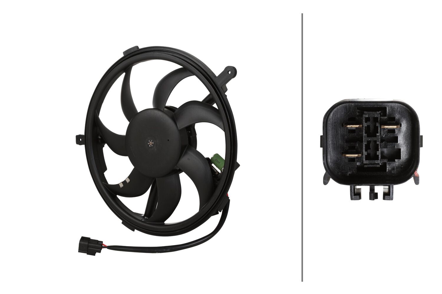 Wentylator, chłodzenie silnika HELLA 8EW366420-501