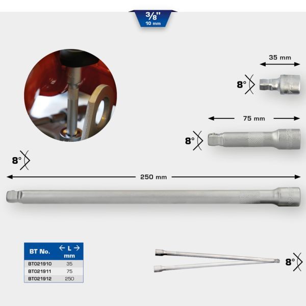 Prelungitor, cheie tubulara KS TOOLS BT021910