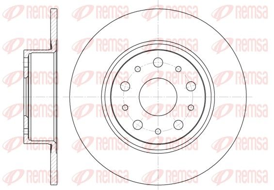 Tarcza hamulcowa REMSA 6457.00