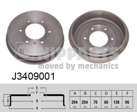 Bęben hamulcowy NIPPARTS J3409001
