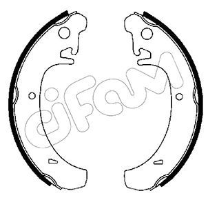 Zestaw szczęk hamulcowych CIFAM 153-456