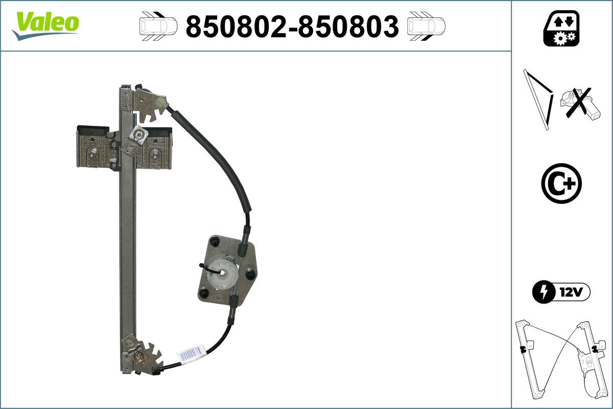 Mecanism actionare geam VALEO 850802