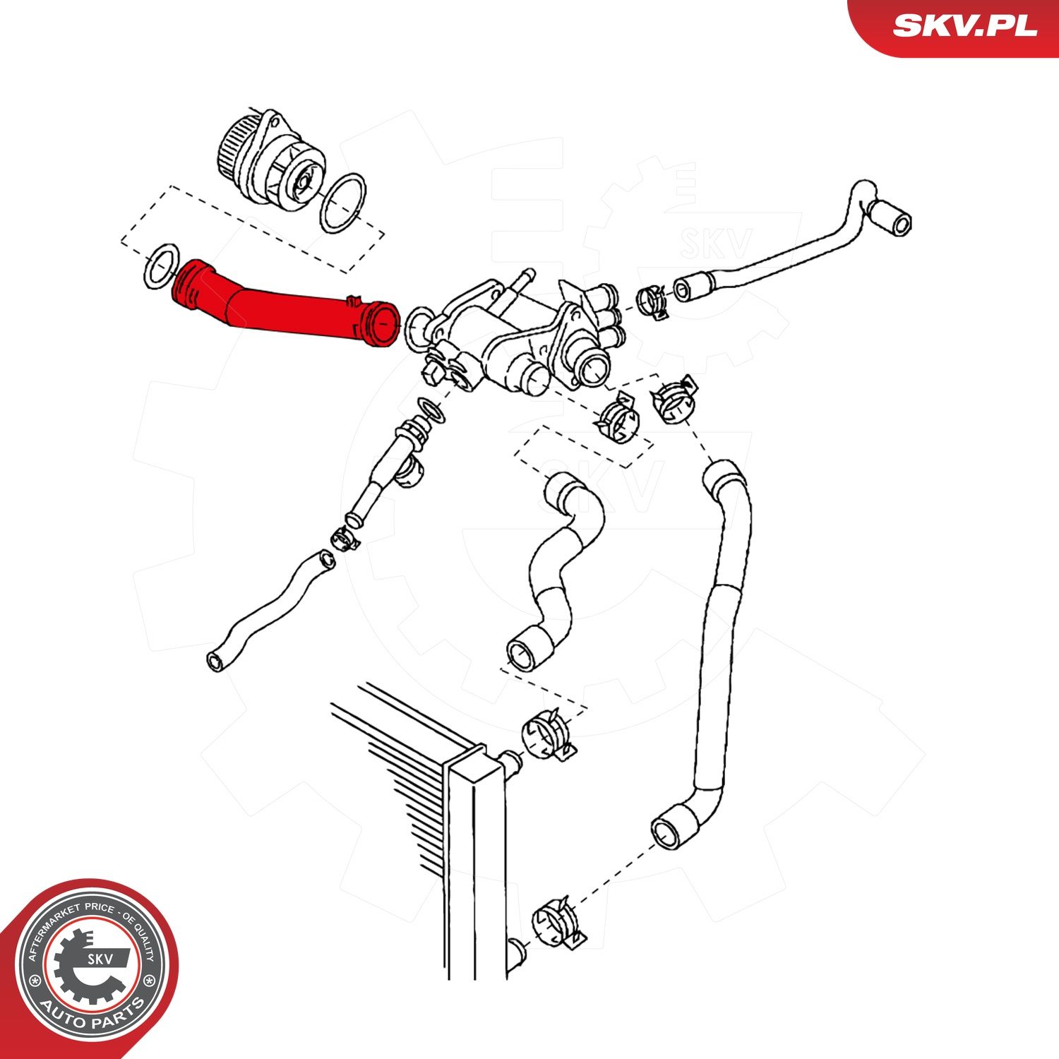 Furtun radiator ESEN SKV 24SKV309