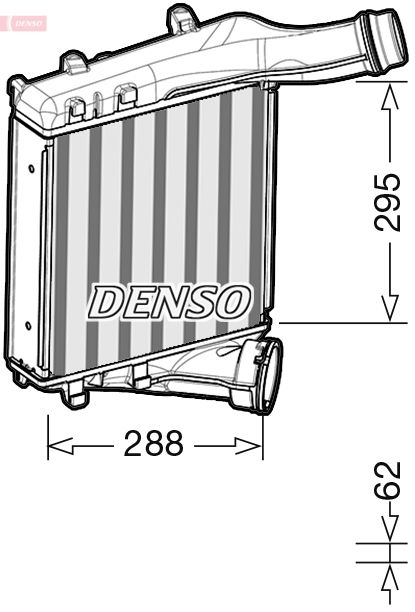 Intercooler, compresor DENSO DIT28019