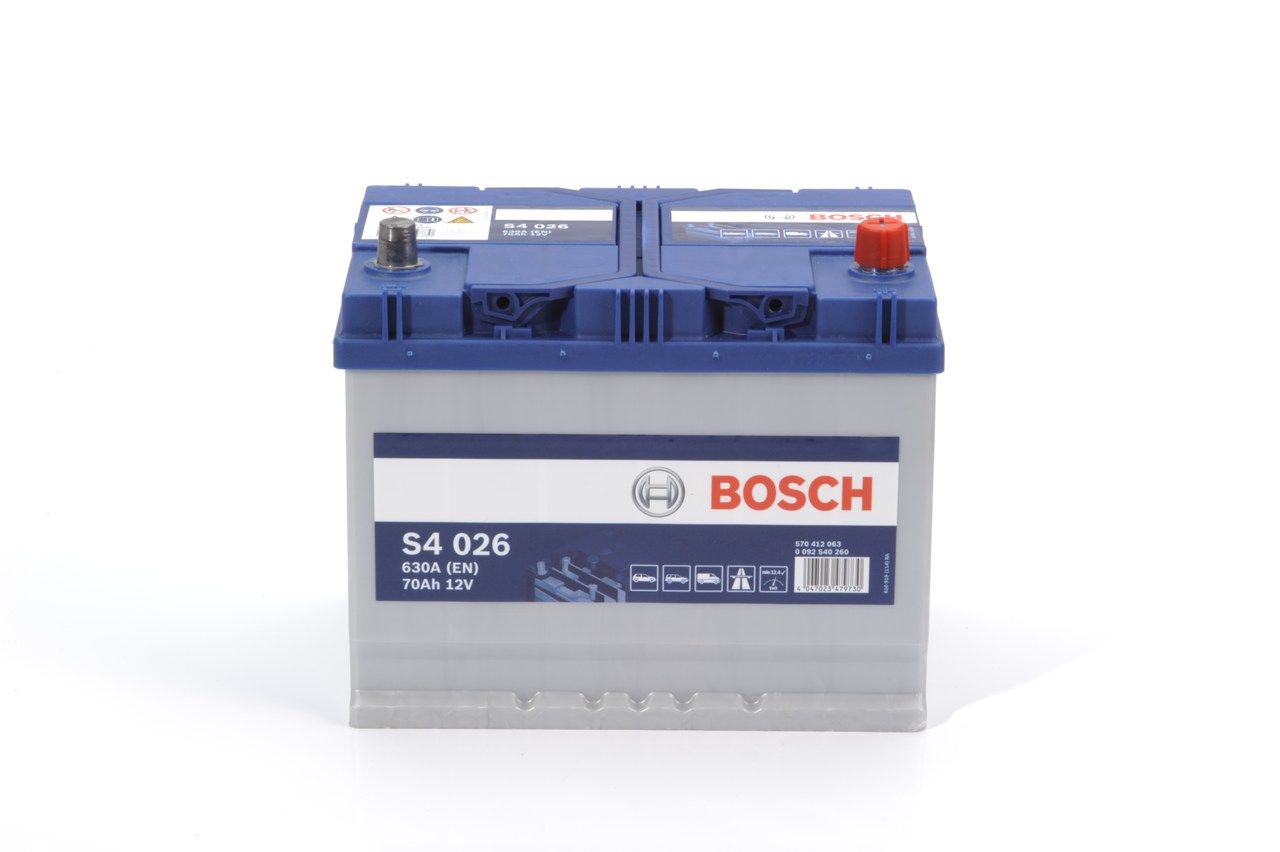 Autobaterie Bosch S4, 12V, 70Ah, 630A, 0 092 S40 260
