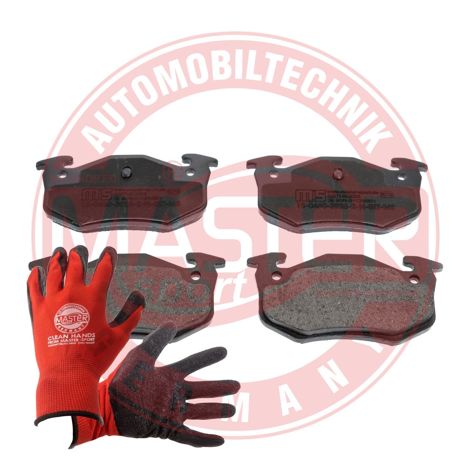 Zestaw klocków hamulcowych, hamulce tarczowe MASTER-SPORT GERMANY 13046039262N-SET-MSP
