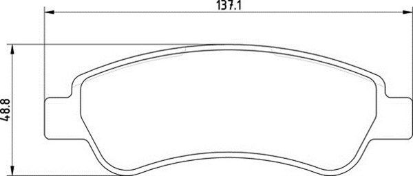 Zestaw klocków hamulcowych, hamulce tarczowe MAGNETI MARELLI 363710201655