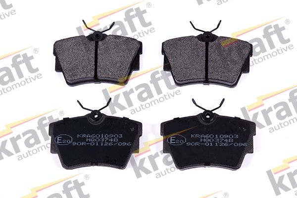 Sada brzdových destiček, kotoučová brzda KRAFT AUTOMOTIVE 6010903