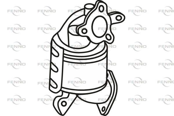 Filtr sadzy / filtr cząstek stałych, układ wydechowy FENNO 289902A630