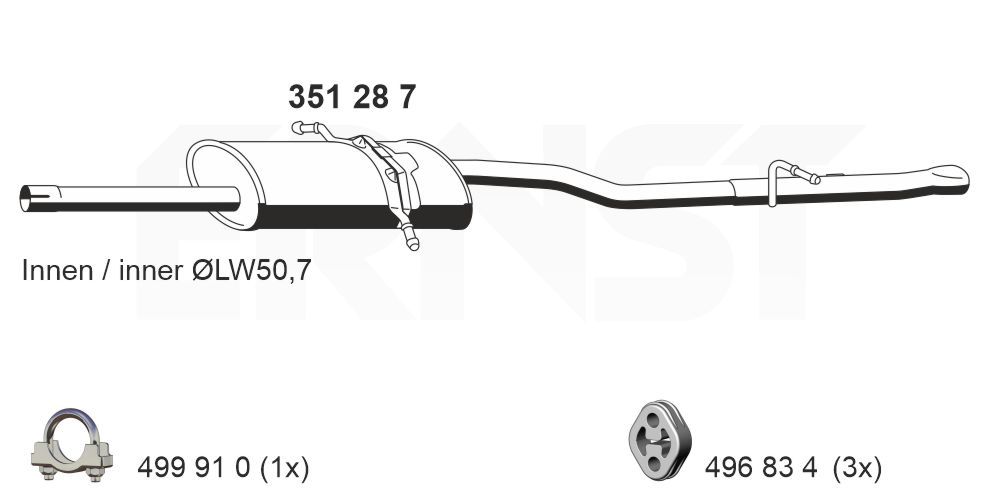 Toba esapament finala ERNST 351287