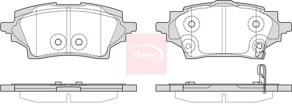 Apec - Rear Brake Pad Set
