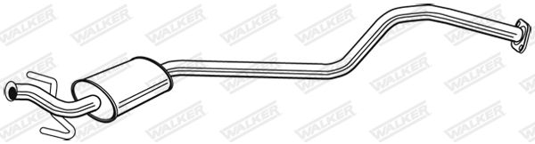 Tłumik środkowy WALKER 24093
