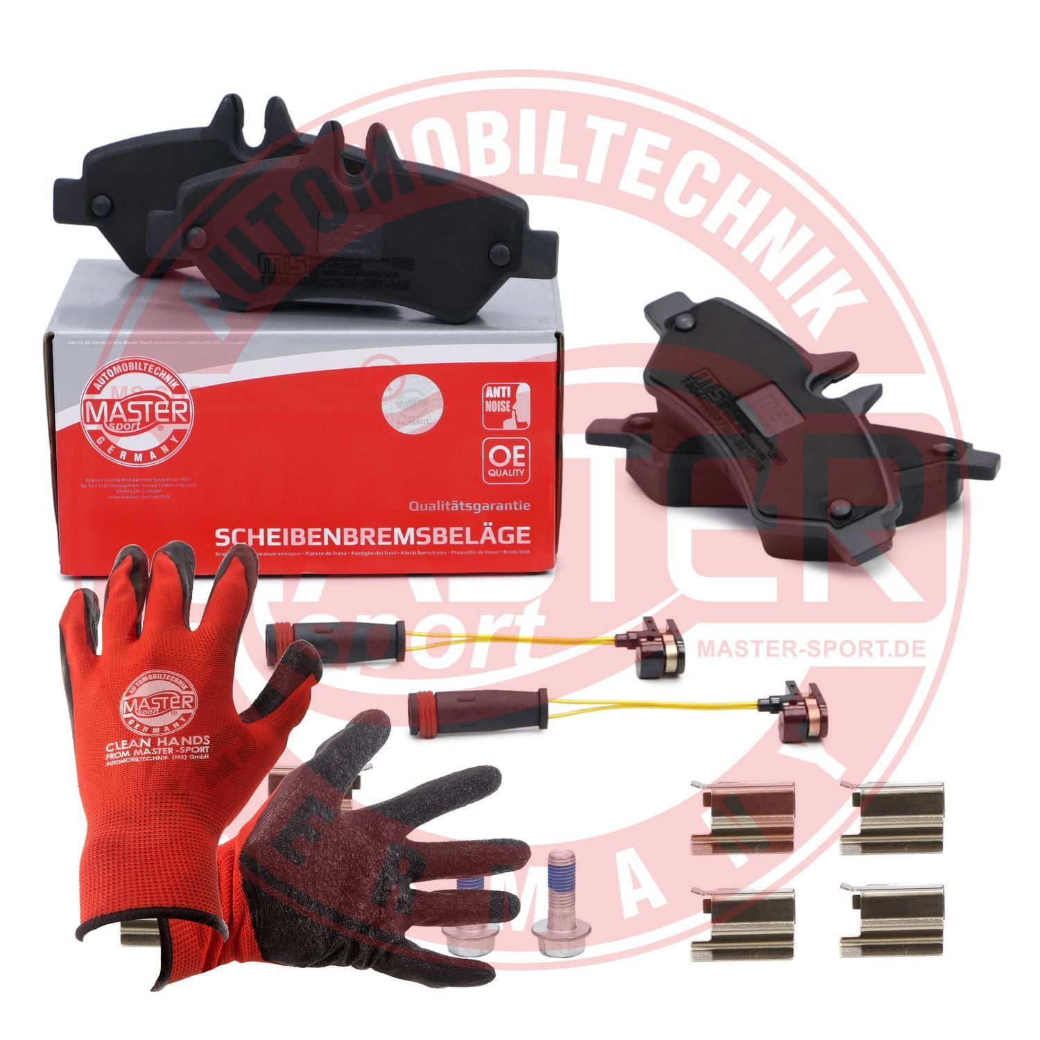 Zestaw klocków hamulcowych, hamulce tarczowe MASTER-SPORT GERMANY 13046038372N-SET-MSP