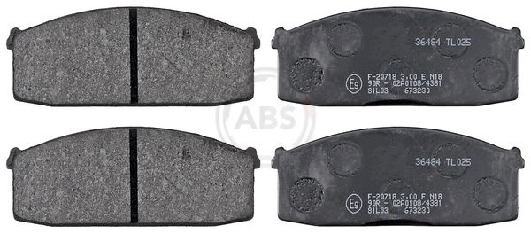 set placute frana,frana disc A.B.S. 36484