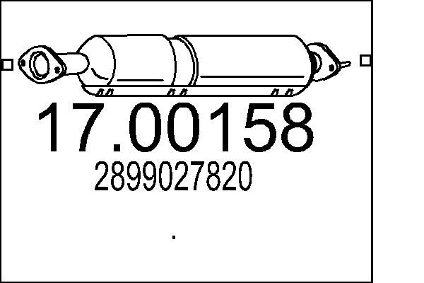 Filtr sadzy / filtr cząstek stałych, układ wydechowy MTS 2899027820