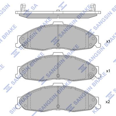 set placute frana,frana disc HI-Q SP4300