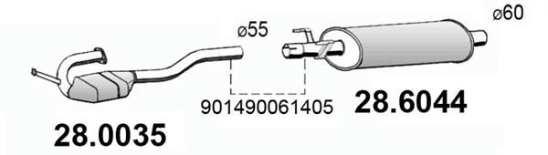 Katalizator ASSO 28.0035