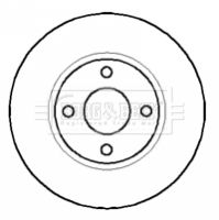 Tarcza hamulcowa BORG & BECK BBD4575