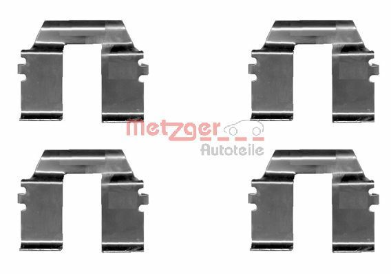 Set accesorii, placute frana METZGER 109-1232