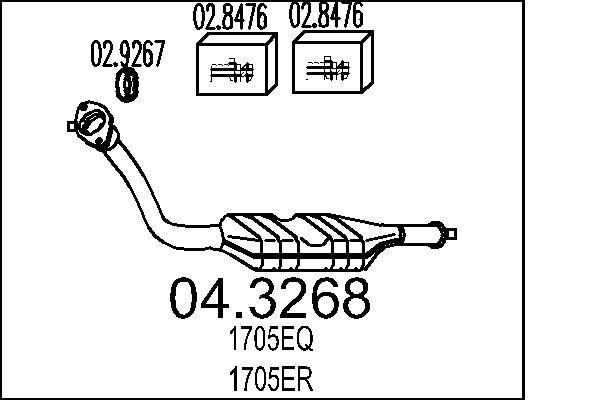 Katalizator MTS 04.3268